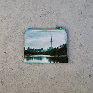 mini zippered pouches: toronto skyline