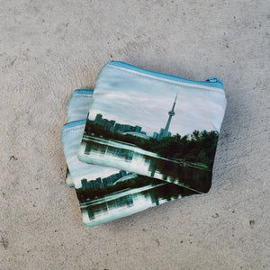 mini zippered pouches: toronto skyline