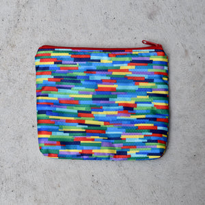 zippered pouch: multi-coloured SALE!