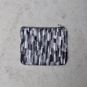 zippered pouch: grey collage SALE!