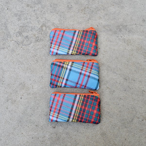 mini and coin zippered pouches: anderson tartan SALE!