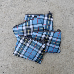 mini and coin zippered pouches: thomson blue SALE!