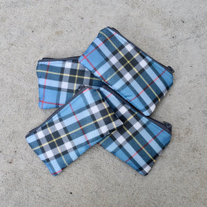mini and coin zippered pouches: thomson blue SALE!