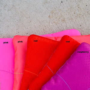 neck pouches: assorted colours