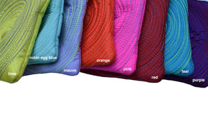 big zippered pouches: assorted colours